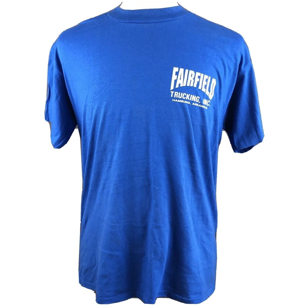 Fairfield Trucking Co Hamburg Arkansas VTG 90s T-Shirt Men's Large Single Stitch